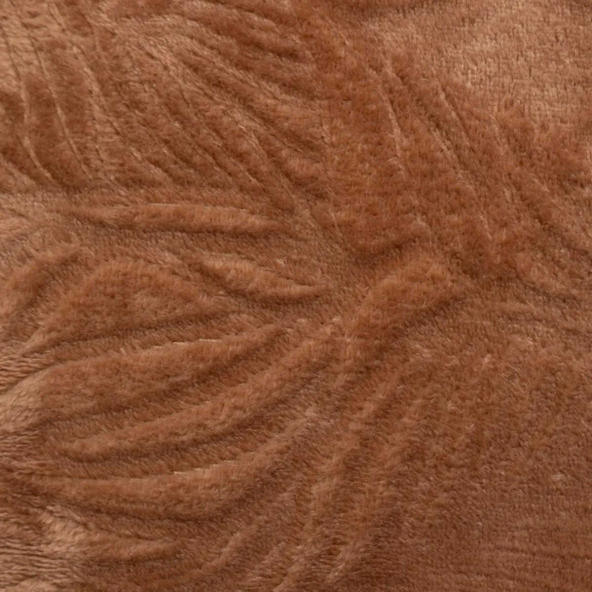 Atmosphera, cru017dateur d'intu017drieur Coussin carré flanelle (40 x 40 cm) Ryo Marron Hot