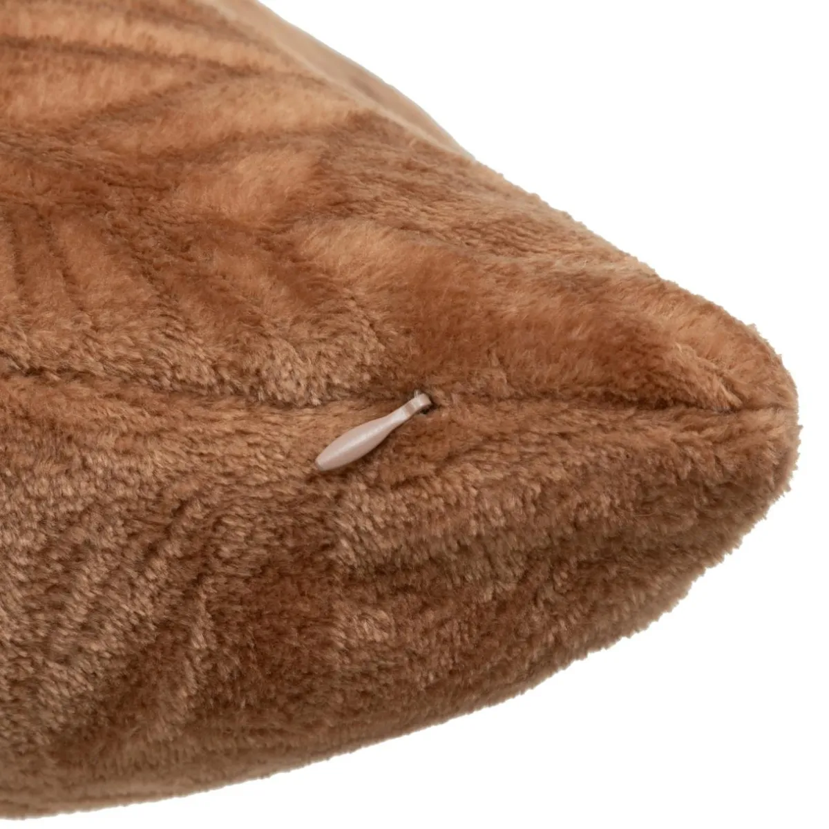 Atmosphera, cru017dateur d'intu017drieur Coussin carré flanelle (40 x 40 cm) Ryo Marron Hot