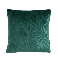 EMINZA Coussin carré flanelle (45 x 45 cm) Flore Vert Sale