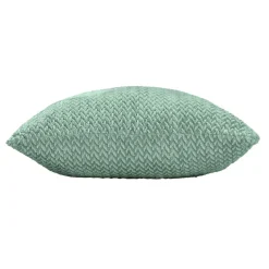 douceur d'intu017drieur Coussin carré flanelle relief (45 x 45 cm) Flanela Vert kaki Hot