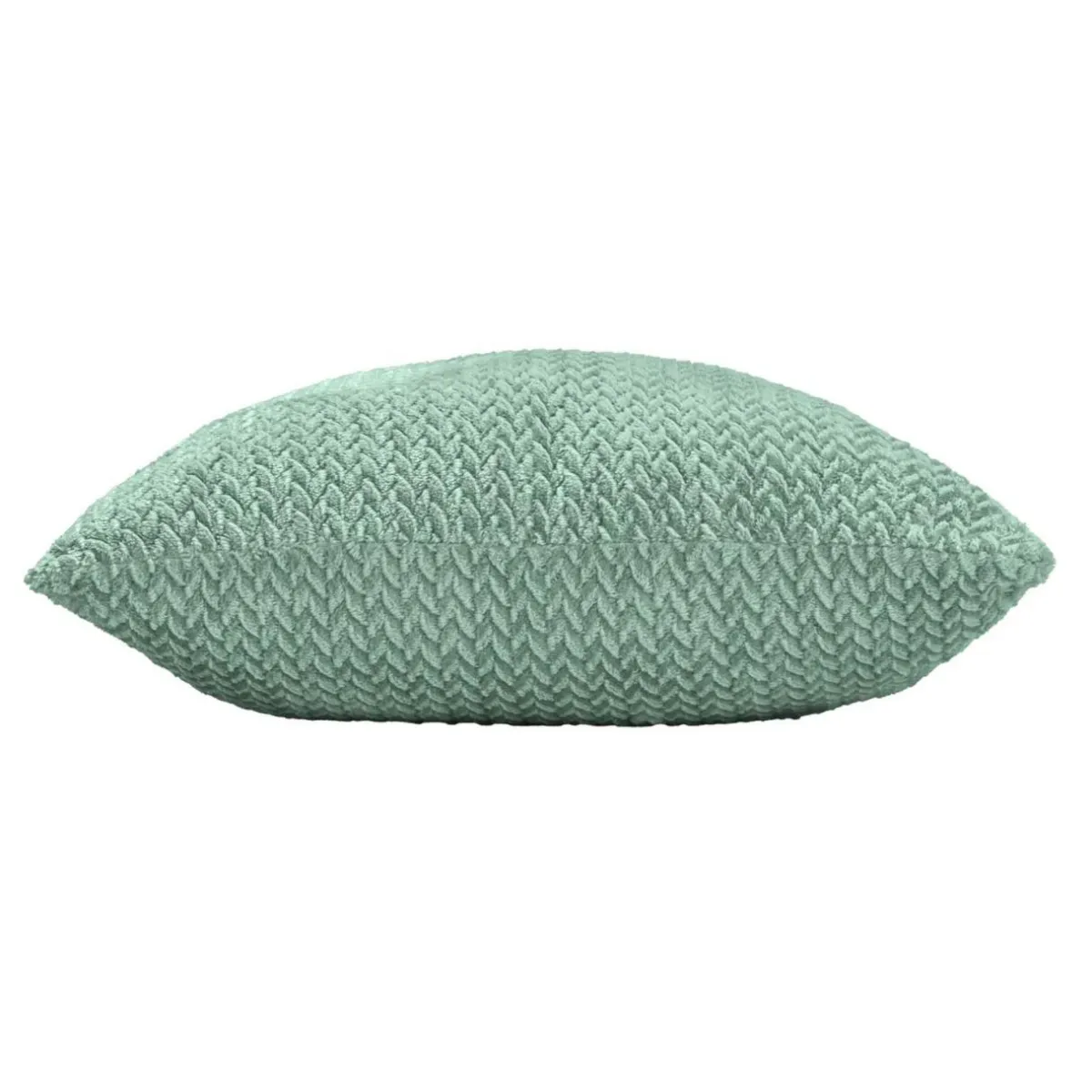 douceur d'intu017drieur Coussin carré flanelle relief (45 x 45 cm) Flanela Vert kaki Hot