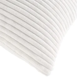 douceur d'intu017drieur Coussin carré flanelle relief (45 x 45 cm) Nils Blanc Clearance