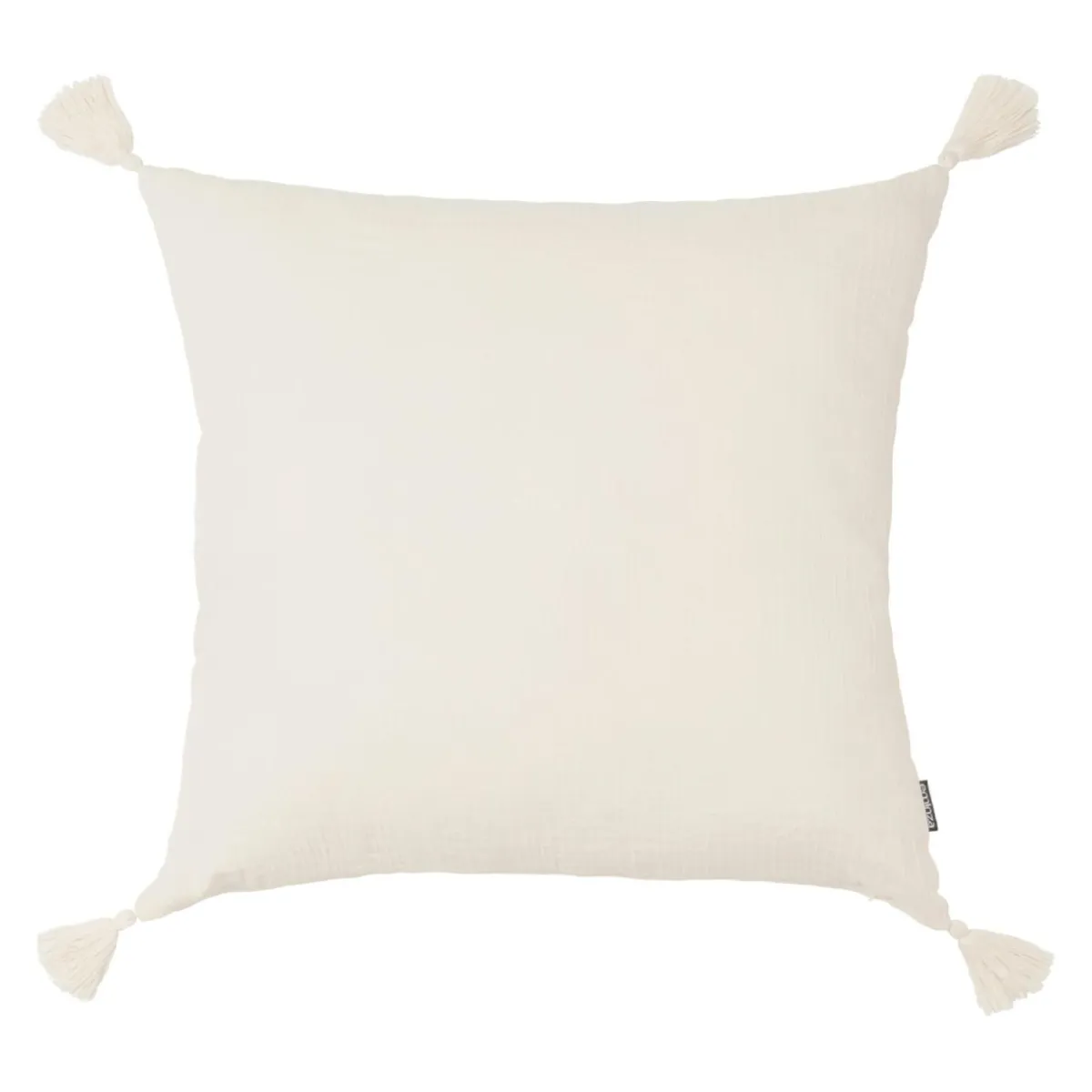 EMINZA Coussin carré gaze de coton (60 x 60 cm) Gaïa pampa Beige Best