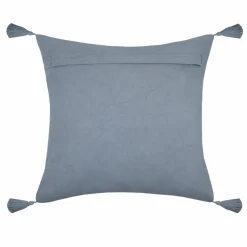 LOVELY CASA Coussin carré gaze de coton (40 cm) Sunda indigo Bleu Clearance