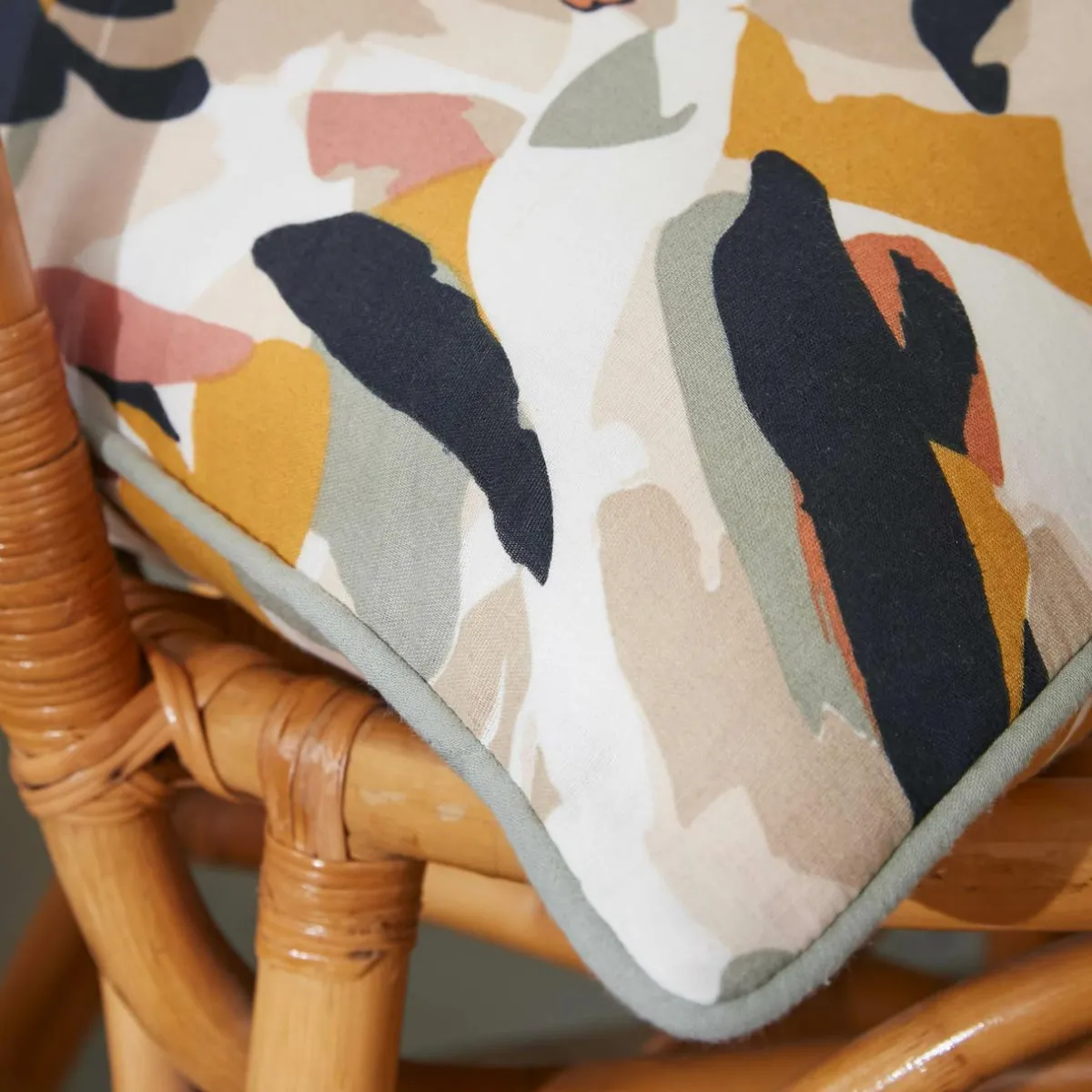 EMINZA Coussin carré gaze de coton (45 x 45 cm) Mathilda Multicolore Best