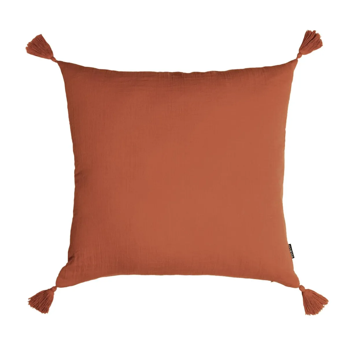 EMINZA Coussin carré gaze de coton (60 x 60 cm) Gaïa Terracotta Best