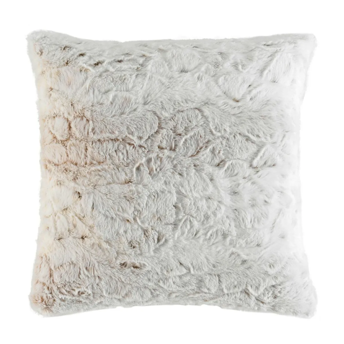 douceur d'intu017drieur Coussin carré imitation fourrure (45 x 45 cm) Alaska Ecru Sale