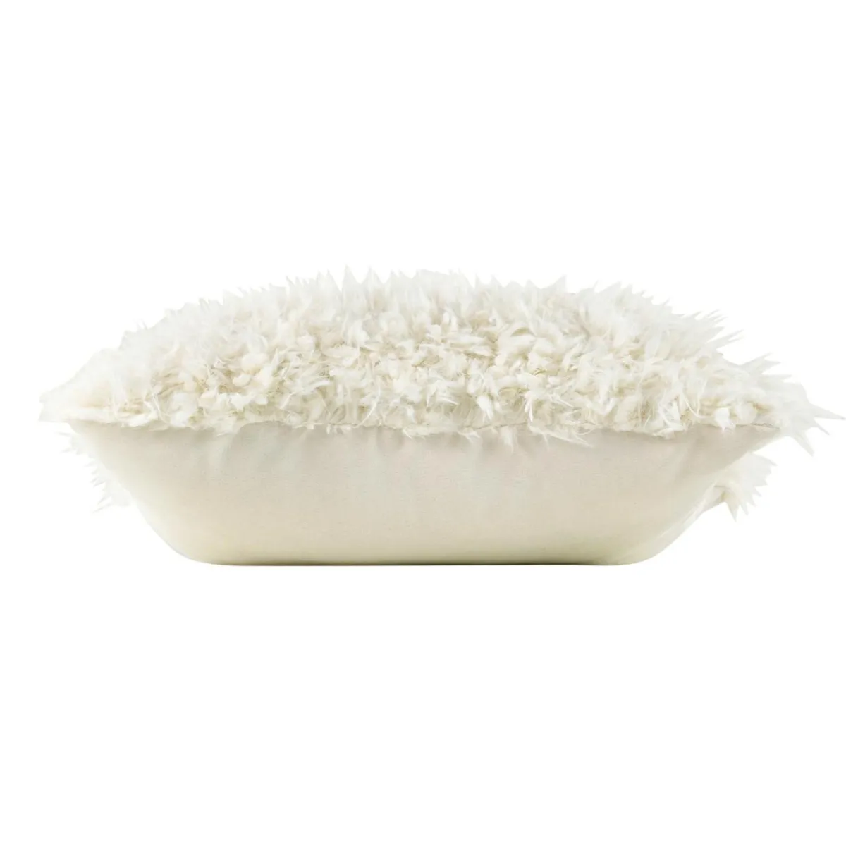 douceur d'intu017drieur Coussin carré imitation fourrure (45 x 45 cm) Mouton Ecru Sale