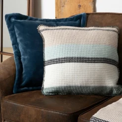 Atmosphera, cru017dateur d'intu017drieur Coussin carré nid d'abeille (45 x 45 cm) Owen Multicolore