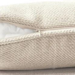 EMINZA Coussin carré tissé (45 x 45 cm) Alba grège Beige Hot