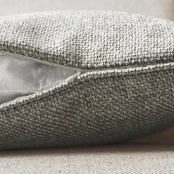 EMINZA Coussin carré tissé (45 x 45 cm) Alba Taupe