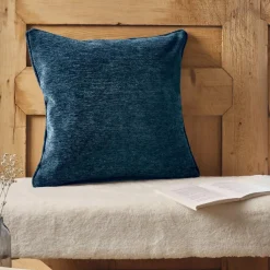 EMINZA Coussin carré tissé (45 x 45 cm) Magnus Bleu nuit Hot