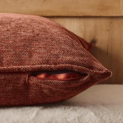 EMINZA Coussin carré tissé (45 x 45 cm) Magnus Terracotta Best