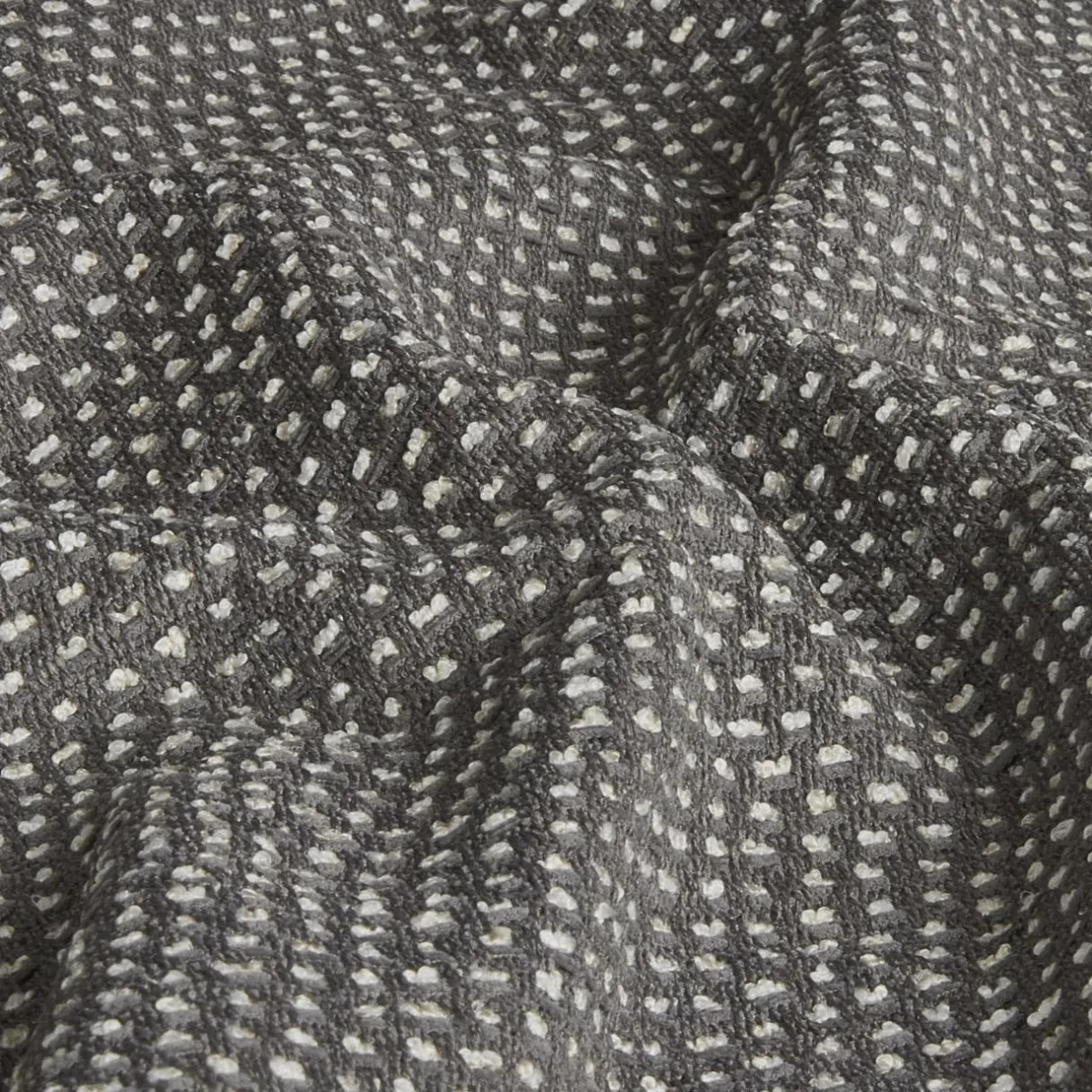 EMINZA Coussin carré tissé (50 x 50 cm) Oscar Gris Anthracite Online