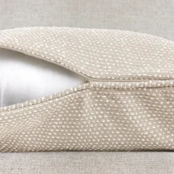 EMINZA Coussin carré tissé (50 x 50 cm) Oscar Taupe Discount