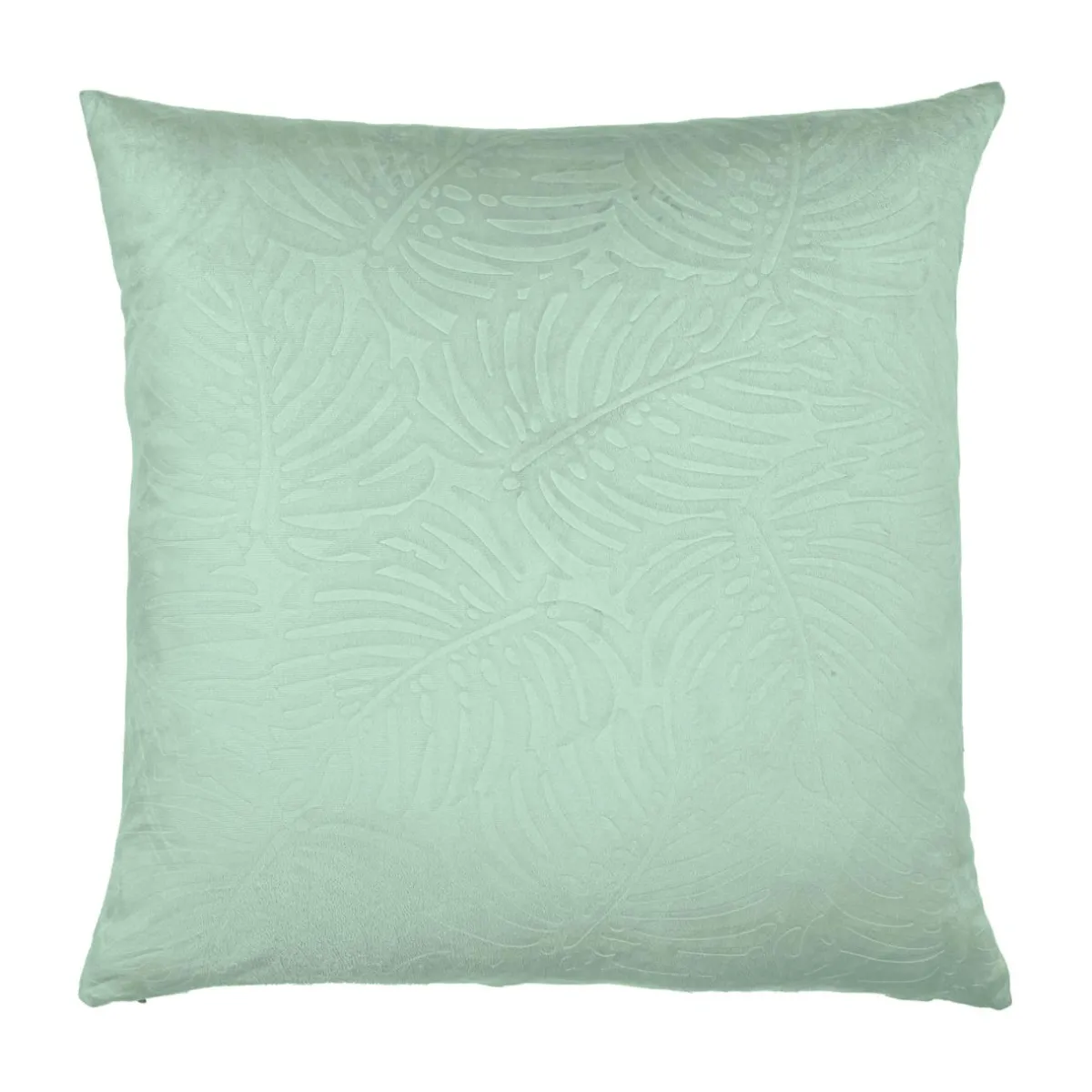 EMINZA Coussin carré velours (60 x 60 cm) Fern Vert sauge Best