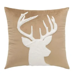 douceur d'intu017drieur Coussin carré velours (45 x 45 cm) Vik sable Beige Hot