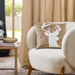 douceur d'intu017drieur Coussin carré velours (45 x 45 cm) Vik sable Beige Hot