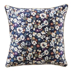 EMINZA Coussin carré velours (50 x 50 cm) Dolores Bleu Outlet