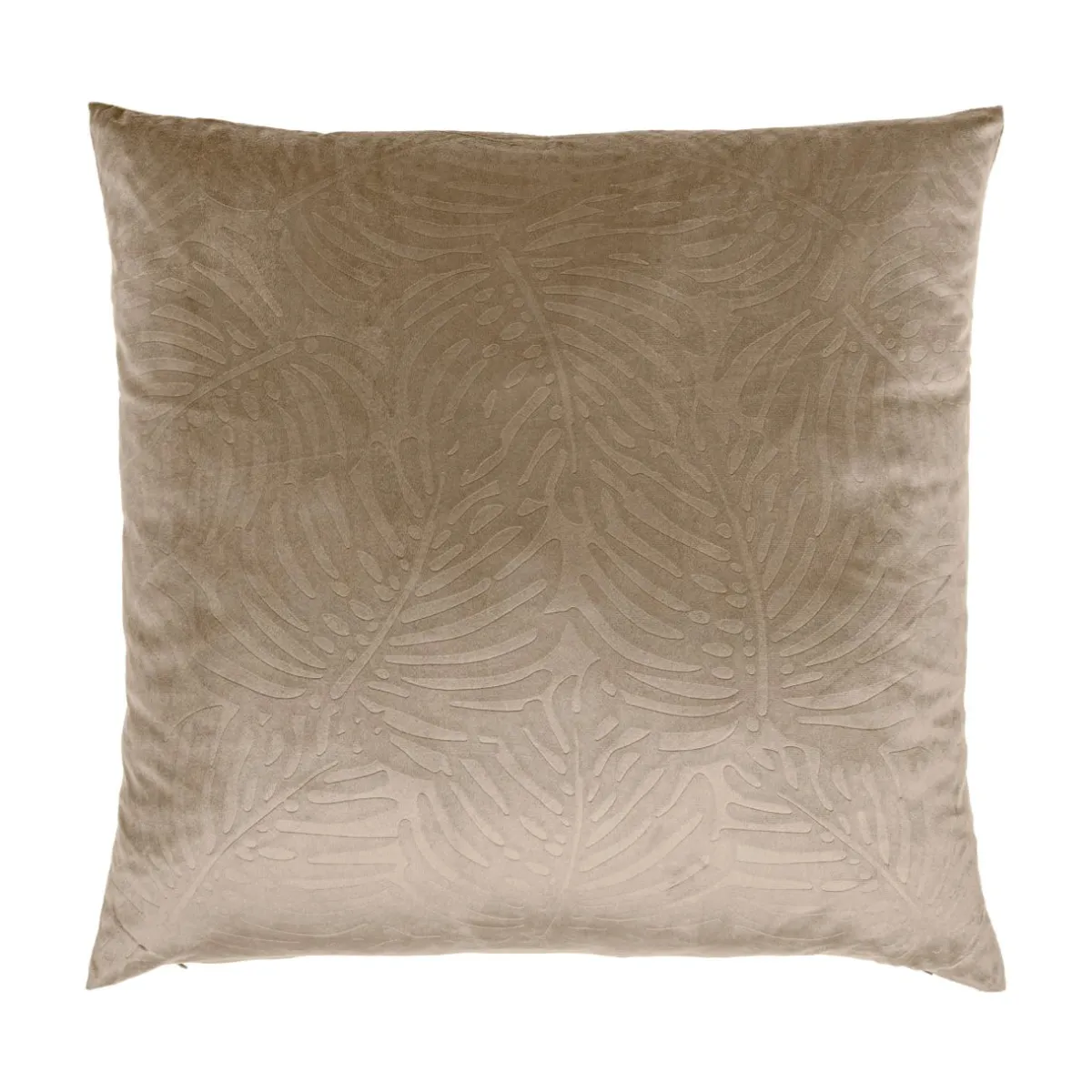 EMINZA Coussin carré velours (60 x 60 cm) Fern Taupe Online
