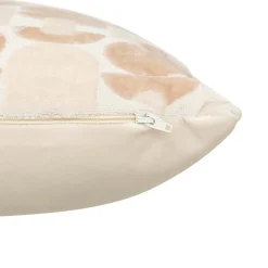 Atmosphera, cru017dateur d'intu017drieur Coussin carré velours (40 x 40 cm) Luna Ecru Outlet