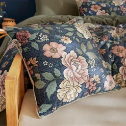 EMINZA Coussin carré velours (50 x 50 cm) Dolores Rose Outlet