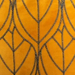 ATMOSPHERA Coussin carré velours (40 x 40 cm) Charly Jaune ocre