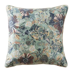 EMINZA Coussin carré velours (50 x 50 cm) Dolores Vert Discount