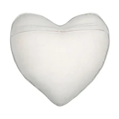 STOF Coussin cœur coton (40 x 40 cm) Emmy Ecru Discount