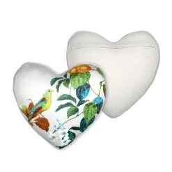 STOF Coussin cœur coton (40 x 40 cm) Emmy Ecru Discount