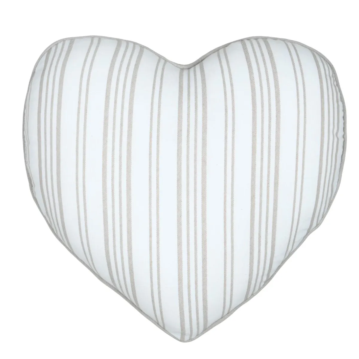 STOF Coussin cœur coton (45 x 45 cm) Joséphine Ecru