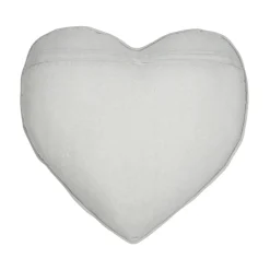 STOF Coussin cœur coton (45 x 45 cm) Joséphine Ecru