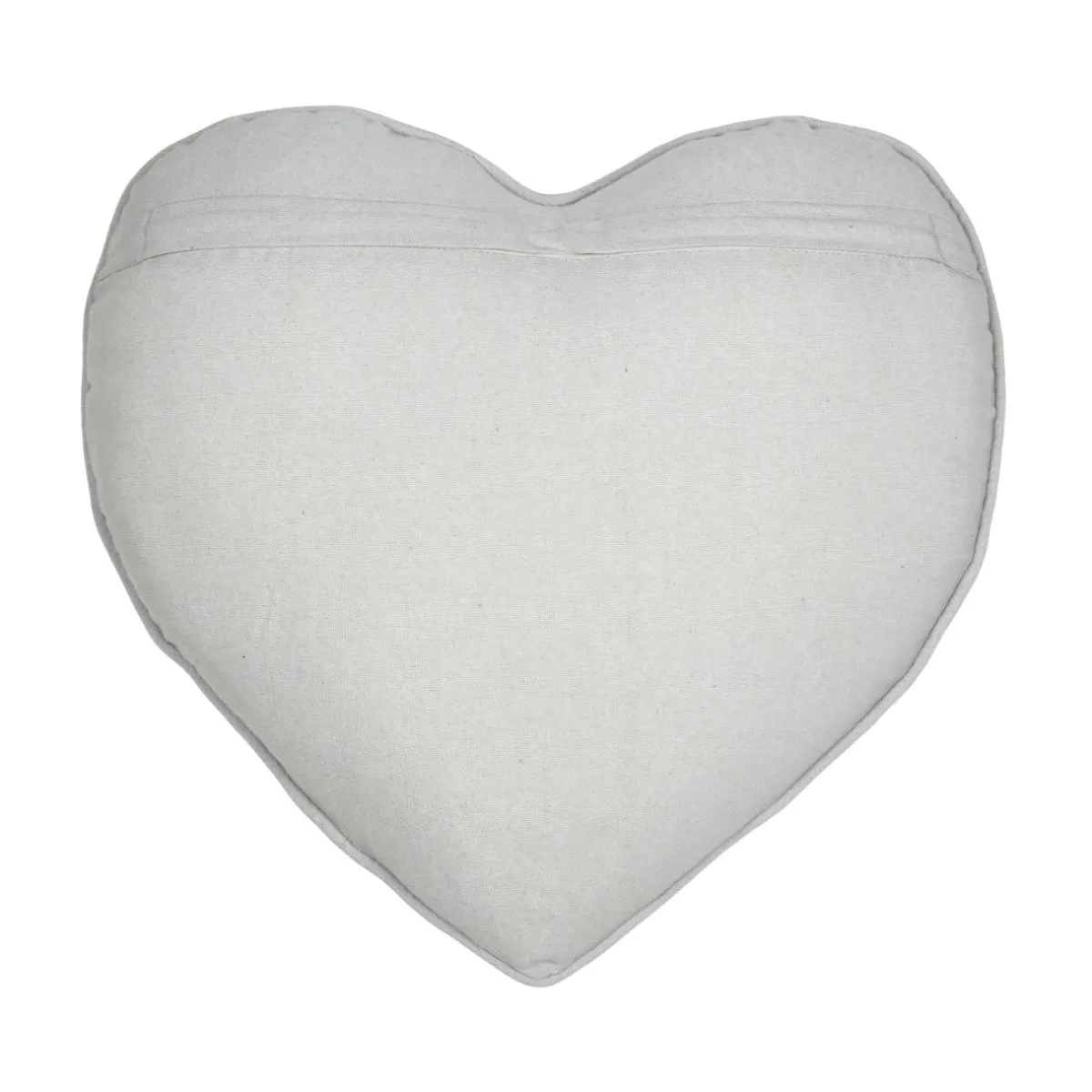 STOF Coussin cœur coton (45 x 45 cm) Joséphine Ecru