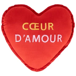 Atmosphera cru017dateur d'intu017drieur for kids Coussin cœur enfant coton (40 cm) Amour Rouge Outlet