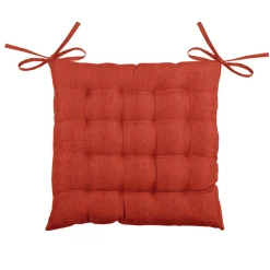 LOVELY CASA Coussin de chaise carré 16 points (40 x 40 cm) Béa Terracotta Outlet