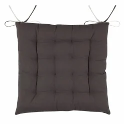 LOVELY CASA Coussin de chaise carré (40 x 40 cm) Duo Gris Anthracite Hot