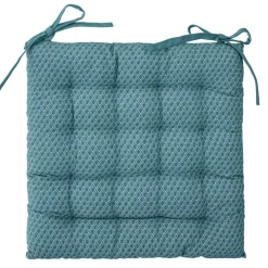 ATMOSPHERA Coussin de chaise carré (38 x 38 cm) Otto Bleu canard Outlet