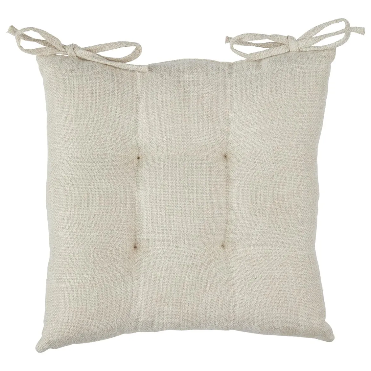 Atmosphera, cru017dateur d'intu017drieur Coussin de chaise carré (38 x 38 cm) Clem lin Beige New