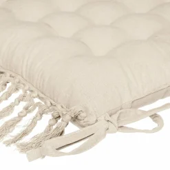 ATMOSPHERA Coussin de chaise carré (40 x 40 cm) Minos Ivoire Best