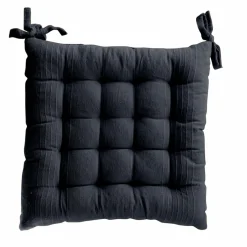 ENJOY HOME Coussin de chaise carré (38 x 38 cm) Bombay Gris Anthracite
