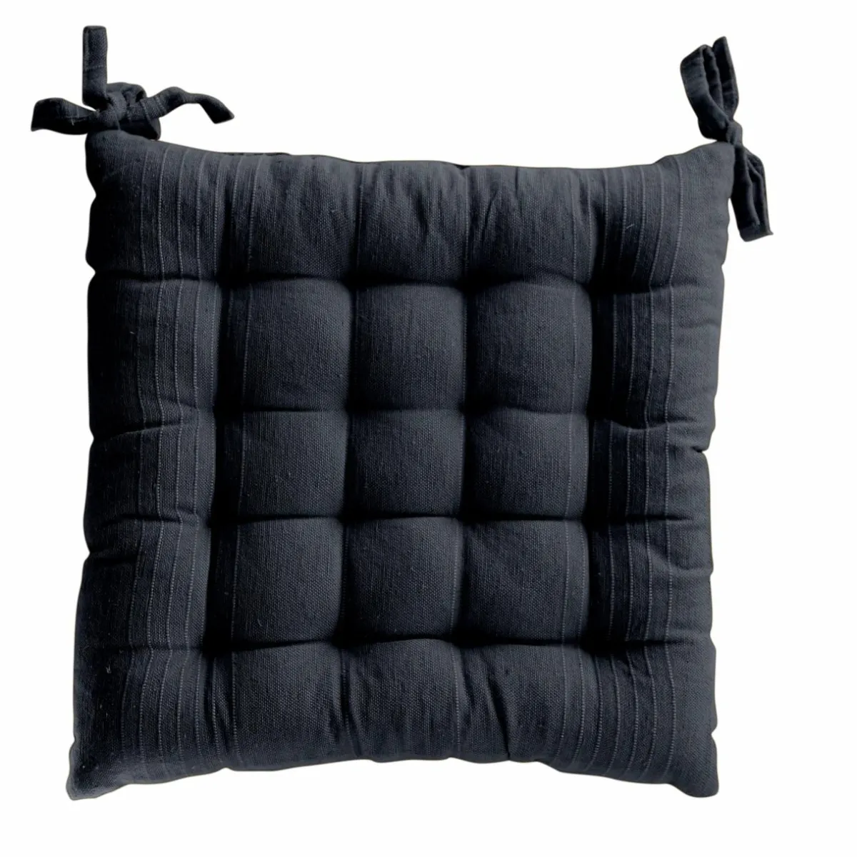 ENJOY HOME Coussin de chaise carré (38 x 38 cm) Bombay Gris Anthracite