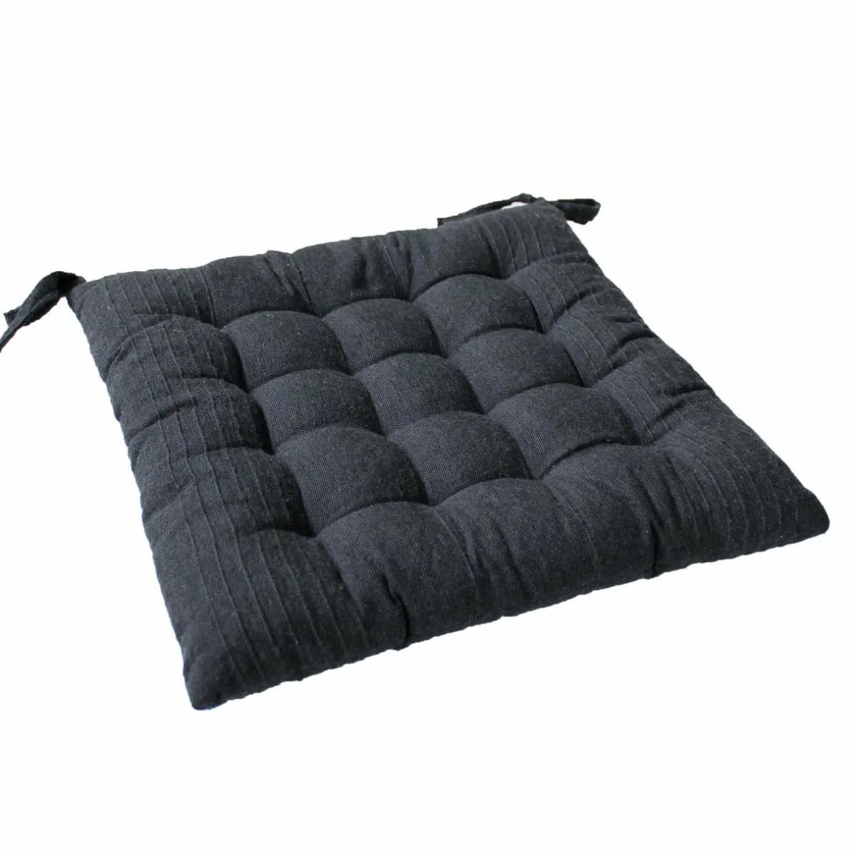 ENJOY HOME Coussin de chaise carré (38 x 38 cm) Bombay Gris Anthracite