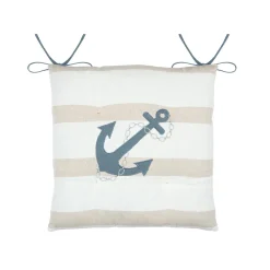 STOF Coussin de chaise carré coton (38 x 38 cm) Nautical Beige