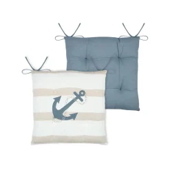 STOF Coussin de chaise carré coton (38 x 38 cm) Nautical Beige
