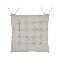 STOF Coussin de chaise carré coton (40 x 40 cm) Ornon Taupe Clearance