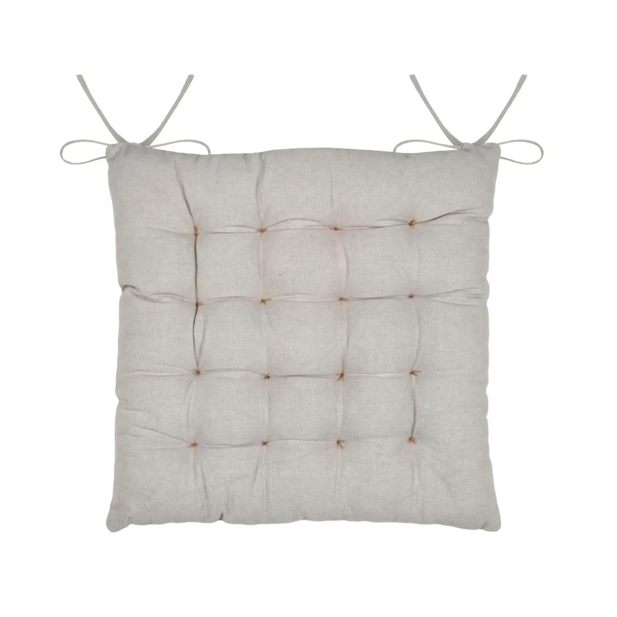 STOF Coussin de chaise carré coton (40 x 40 cm) Ornon Taupe Clearance