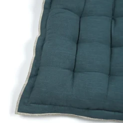 STOF Coussin de chaise carré coton (38 x 38 cm) Helios Bleu Hot