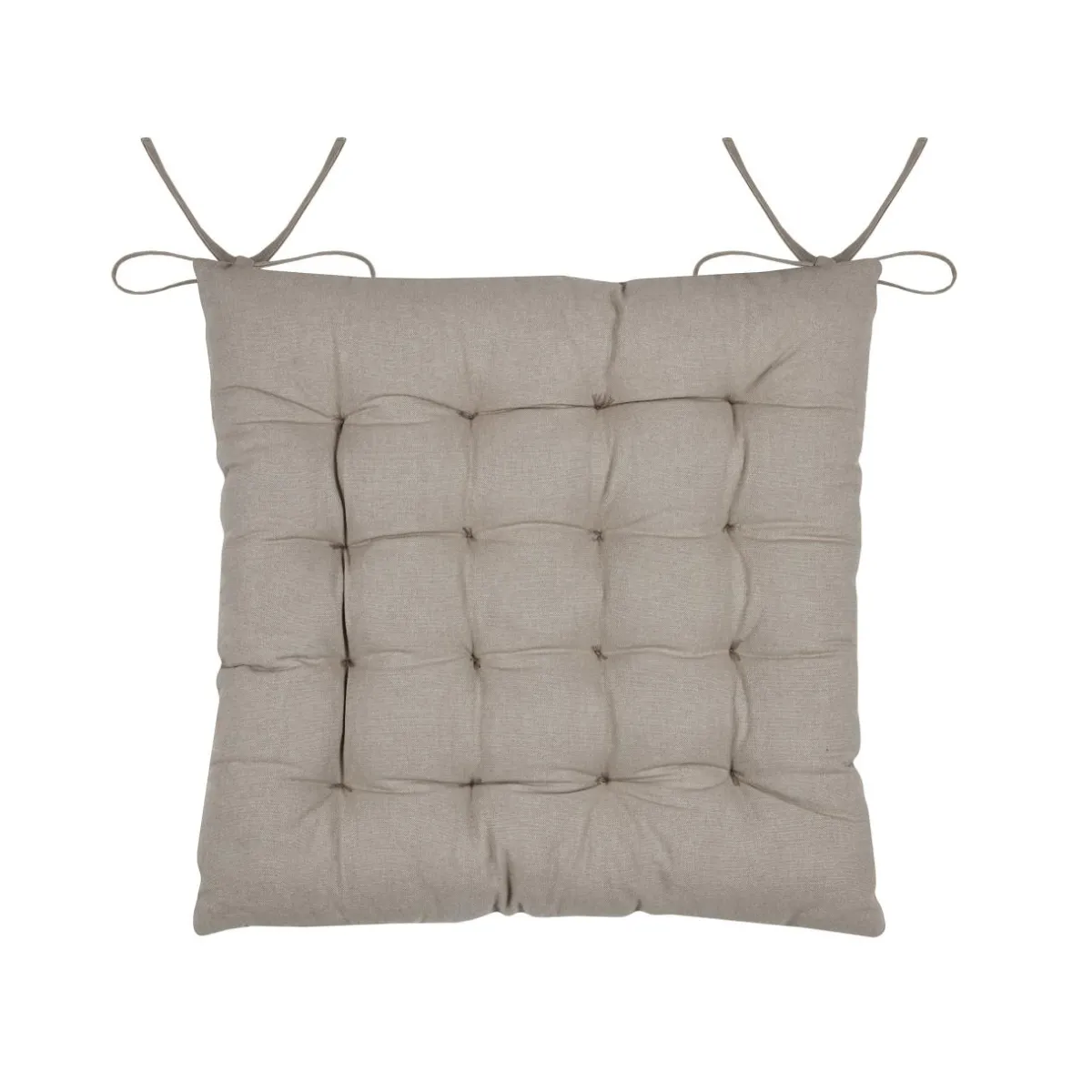STOF Coussin de chaise carré coton (38 x 38 cm) Hemera Ecru Hot