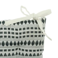 ATMOSPHERA Coussin de chaise carré coton recyclé (38 x 38 cm) Micah Bleu Online