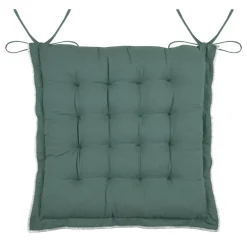 STOF Coussin de chaise carré coton (38 x 38 cm) Helios Vert New